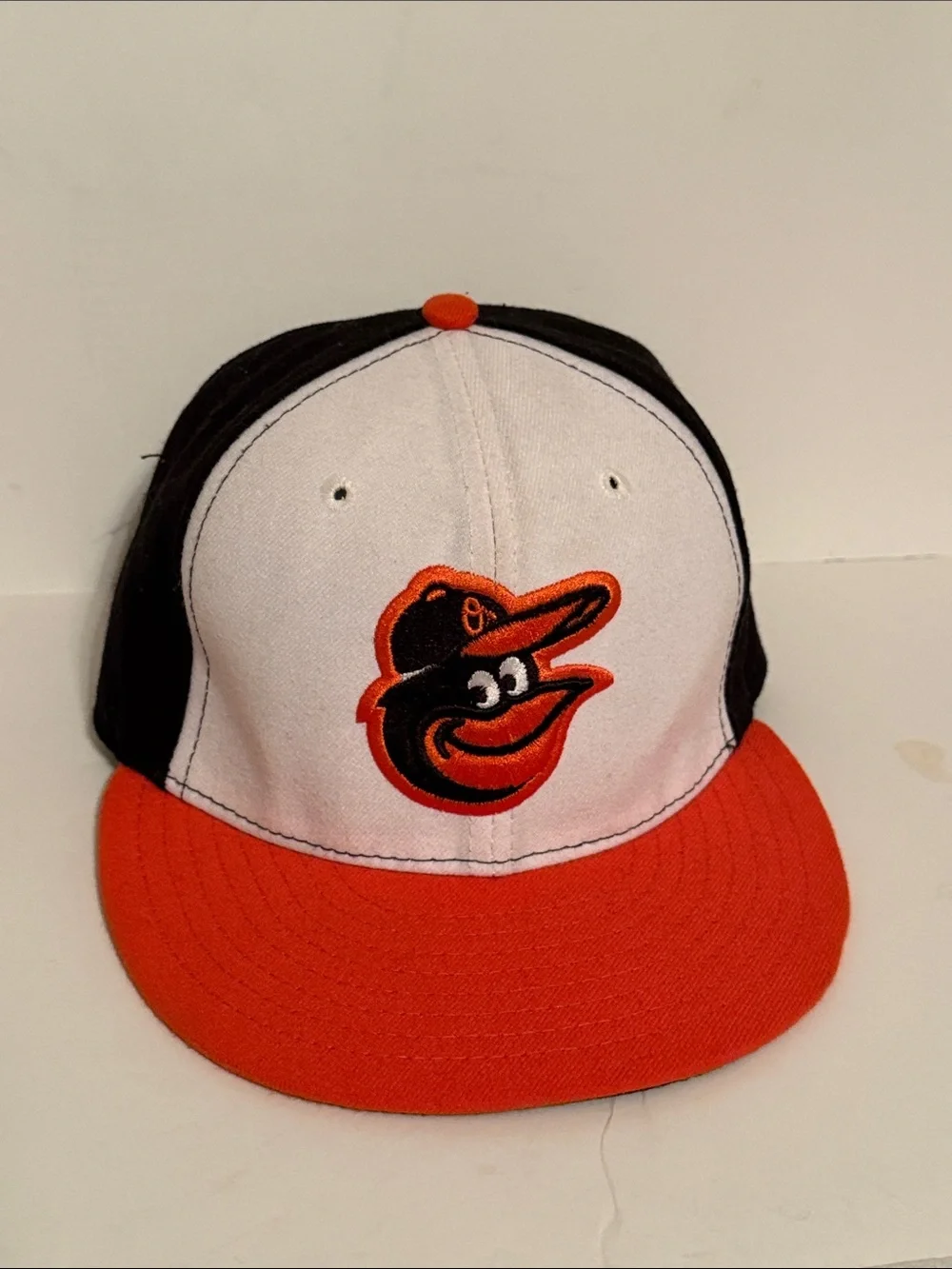 New Era Kids Black, White & Orange Baseball Hat